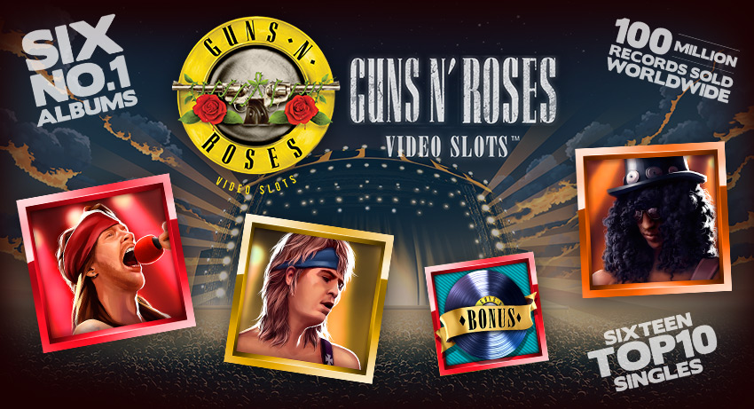 Guns N' Roses arrive en 2016 chez Netent, let's Rock !