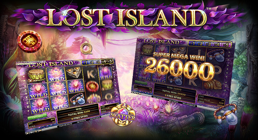 Machine à sous vidéo Lost Island Netent