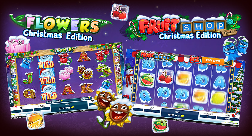 Fêtez Noël 2015 avec Netent : Fruit Shop & Flowers Christmas edition ! Fêtez Noël 2015 avec Netent : Fruit Shop & Flowers Christmas edition !