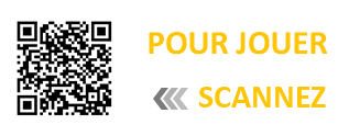 Scannez ce QR code afin de pouvoir jouer aux machines à sous sur mobile !