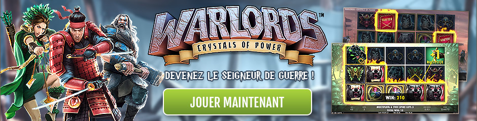 Jouez sur la machine à sous video Warlords de NetEnt